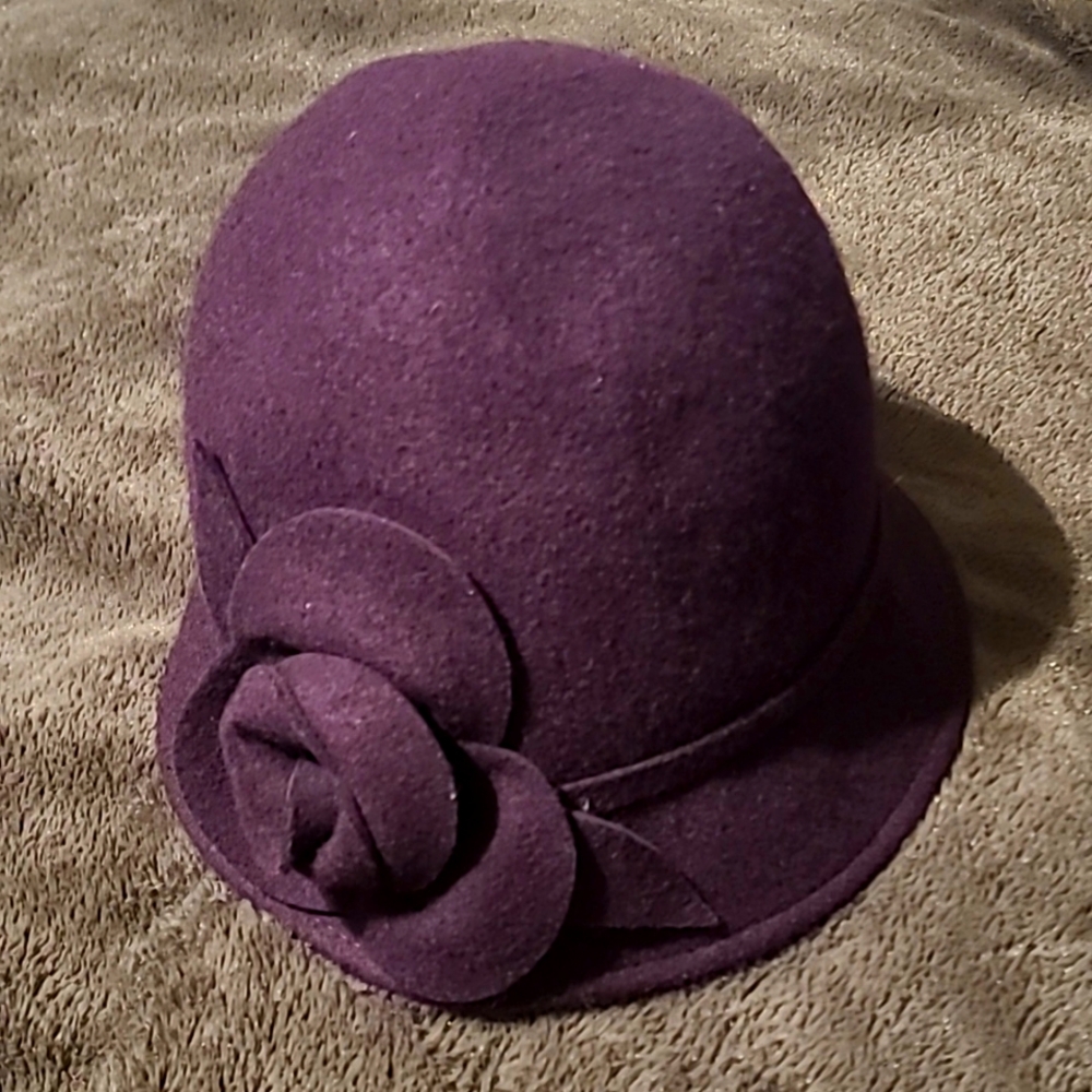 Purple wool hat